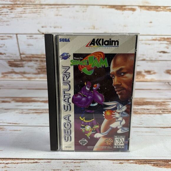 Space Jam Sega Saturn 1996 PAL Sports Action Game with Manual